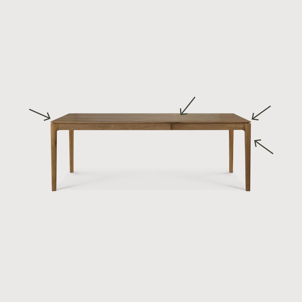 Bok extendable dining table