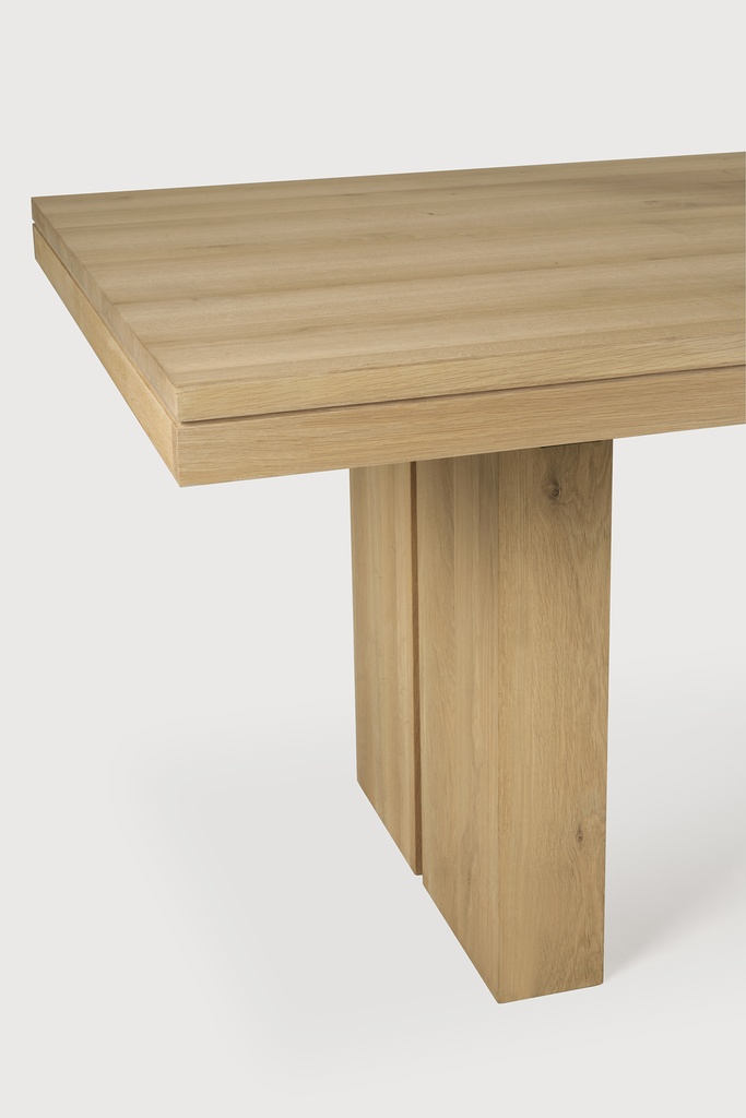 Double extendable dining table