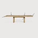 Double extendable dining table