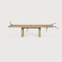 Double extendable dining table