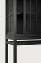 Oak Burung black storage cupboard