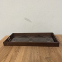 Linear Squares glass tray
