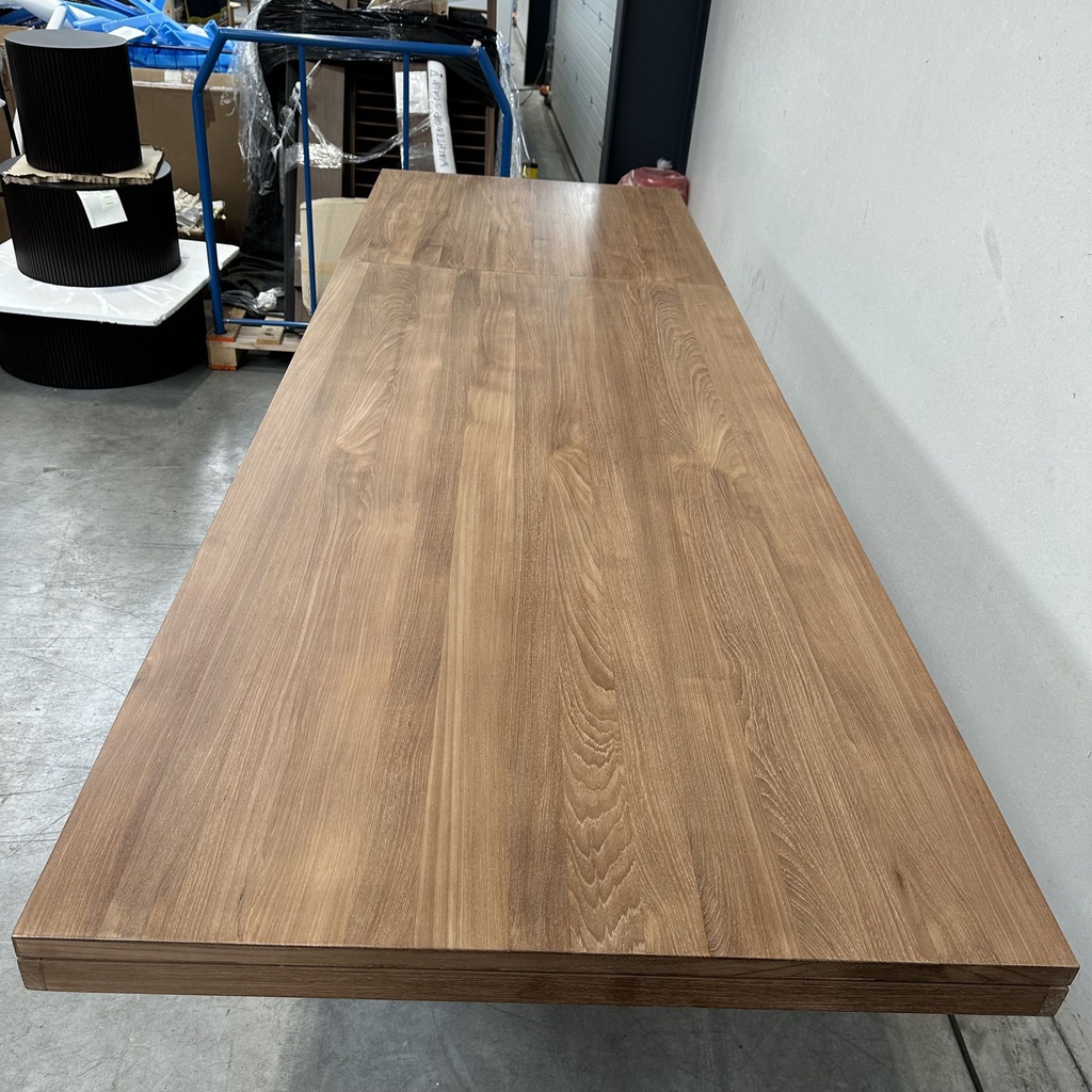 Double extendable dining table