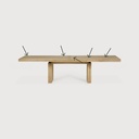 Double extendable dining table