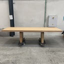 Double extendable dining table