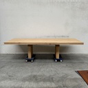 Double extendable dining table