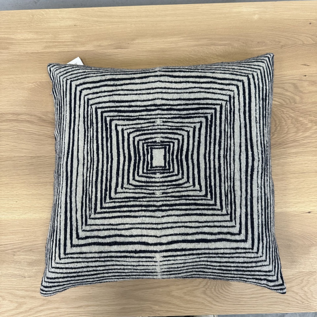 White Linear Square cushion - square 