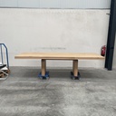 Double extendable dining table