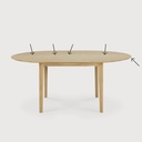 Bok round extendable dining table