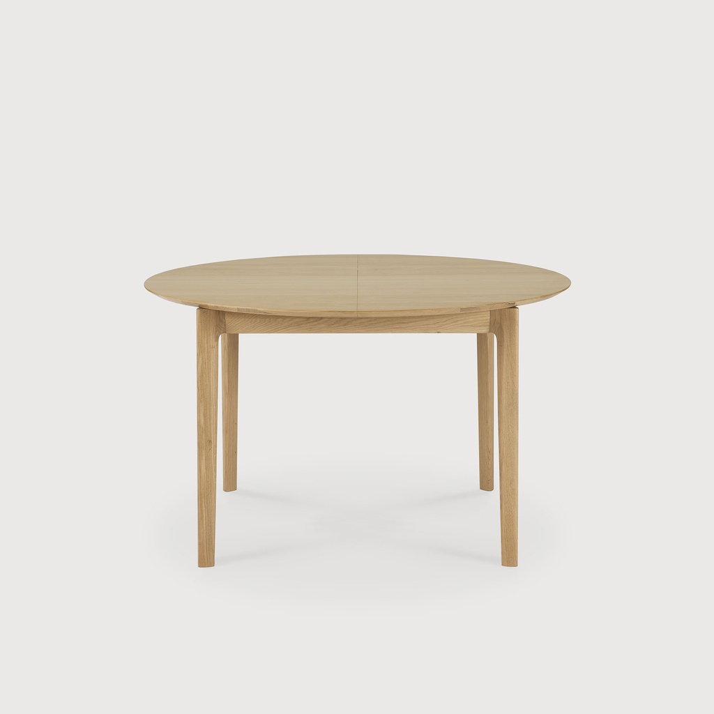 Bok round extendable dining table