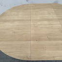 Bok round extendable dining table