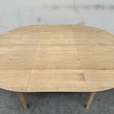 Bok round extendable dining table