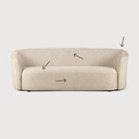 Ellipse sofa - 3 seater