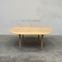 Bok round extendable dining table