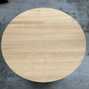 Bok round extendable dining table