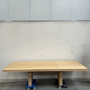 Double extendable dining table