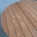 Circle outdoor dining table