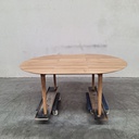 Bok round extendable dining table