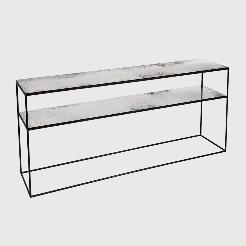 Clear sofa console