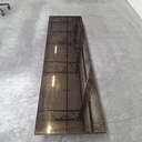 Aged floor mirror