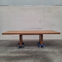 Double extendable dining table