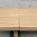 Double extendable dining table