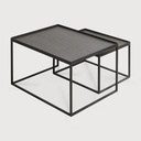Rectangular tray coffee table set