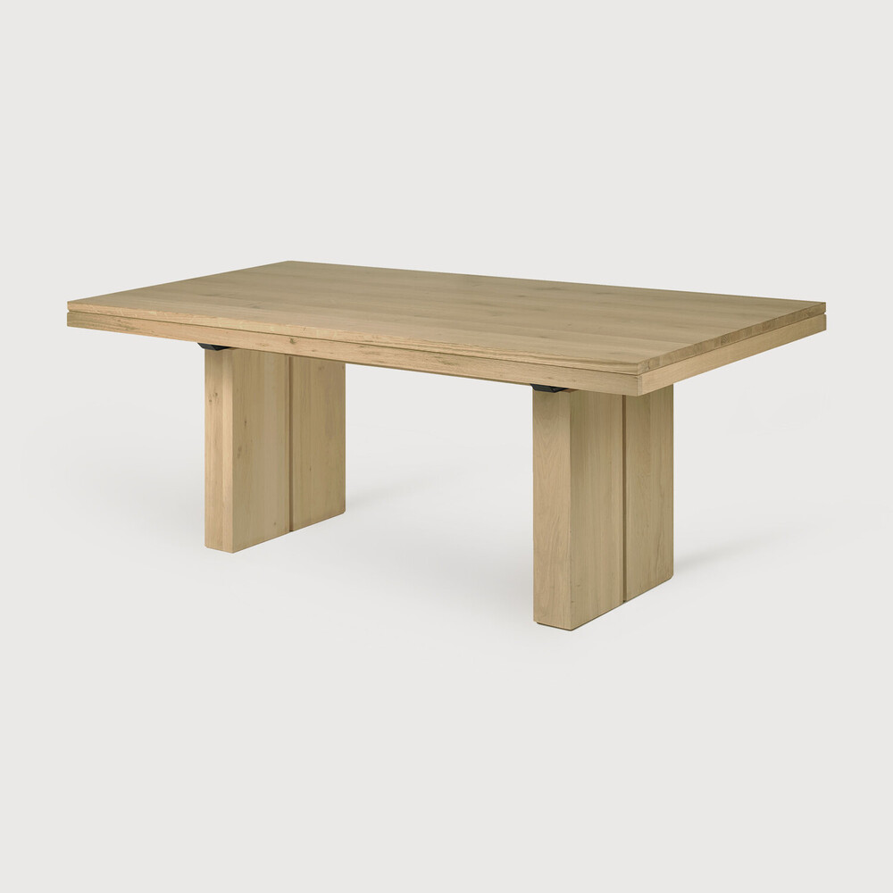 Double extendable dining table