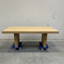 Double extendable dining table