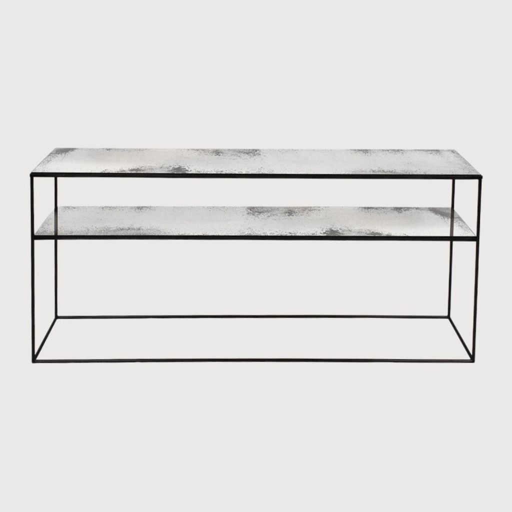 Clear sofa console