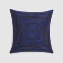 Brown Linear square cushion