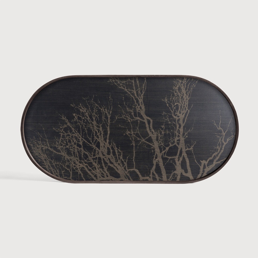 Black Tree wooden tray