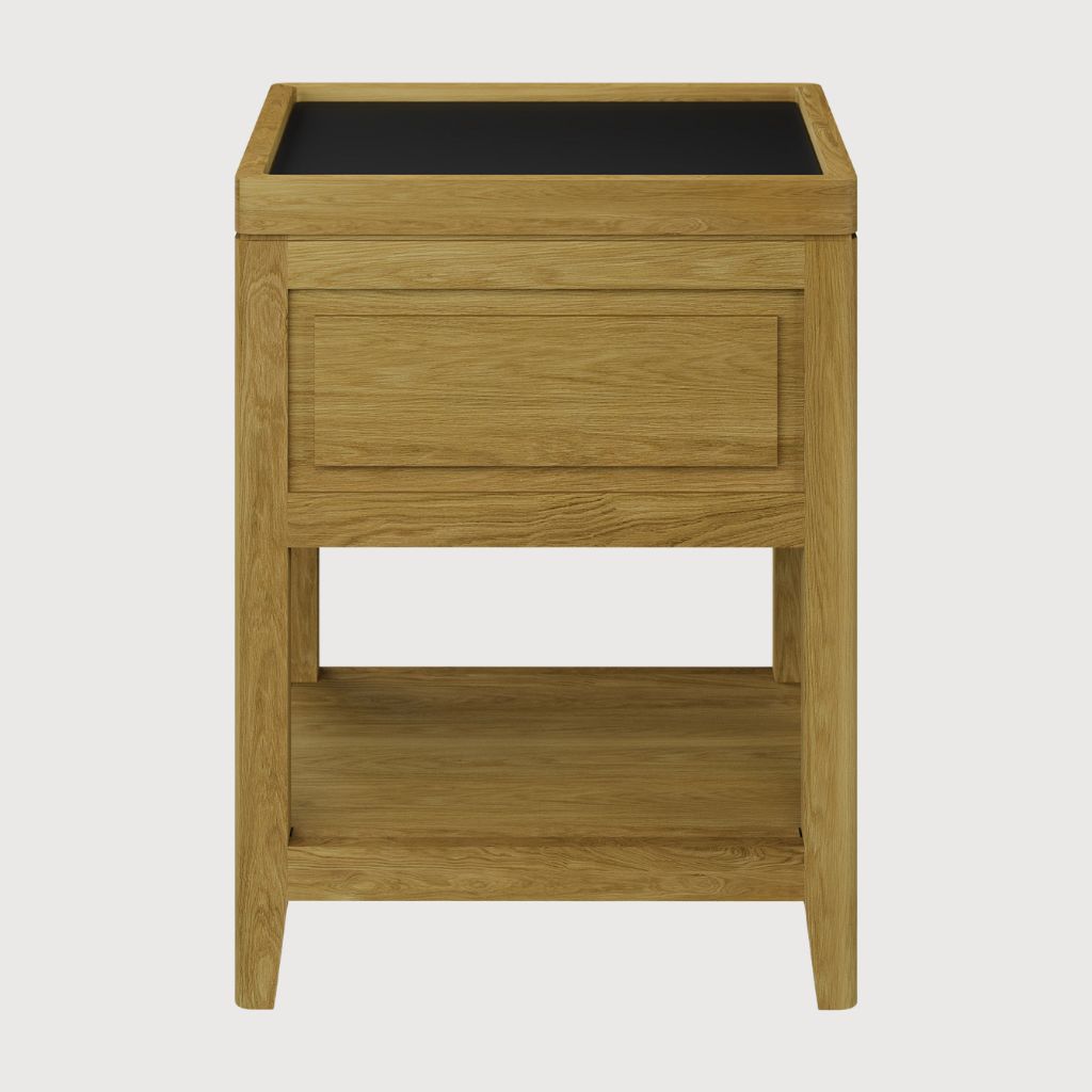 Oak bedside table