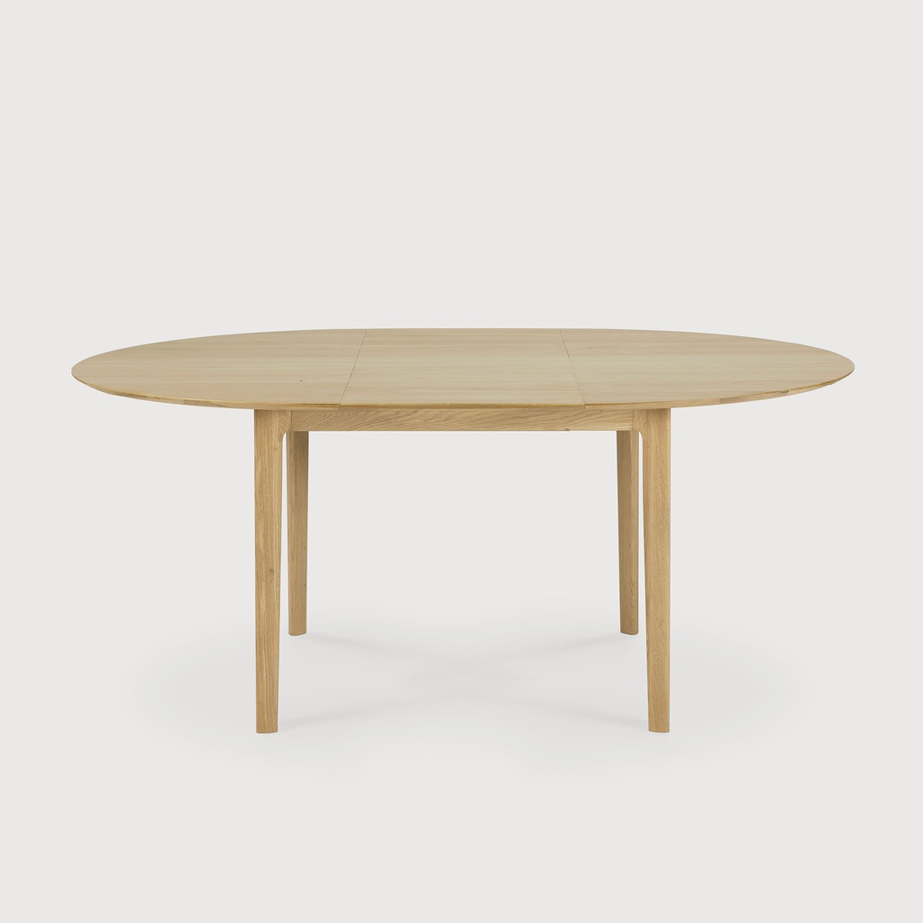 Bok round extendable dining table