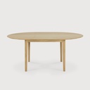 Bok round extendable dining table