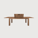 Stretch extendable dining table