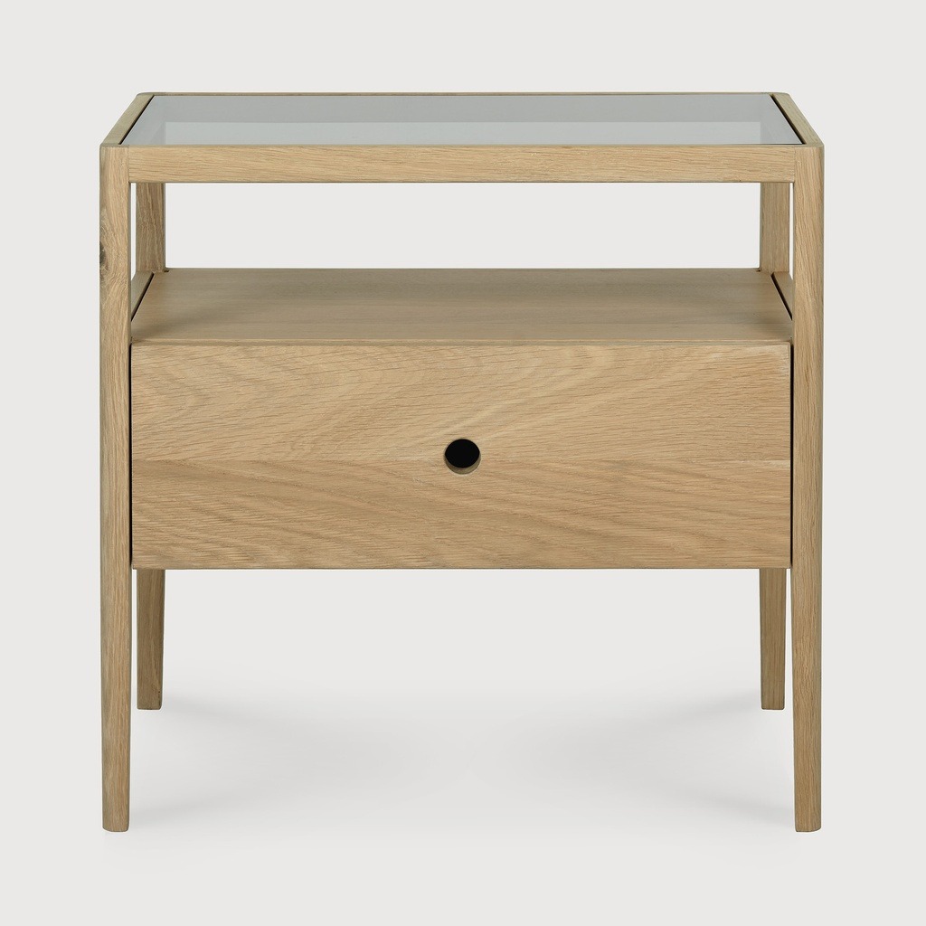 Spindle bedside table